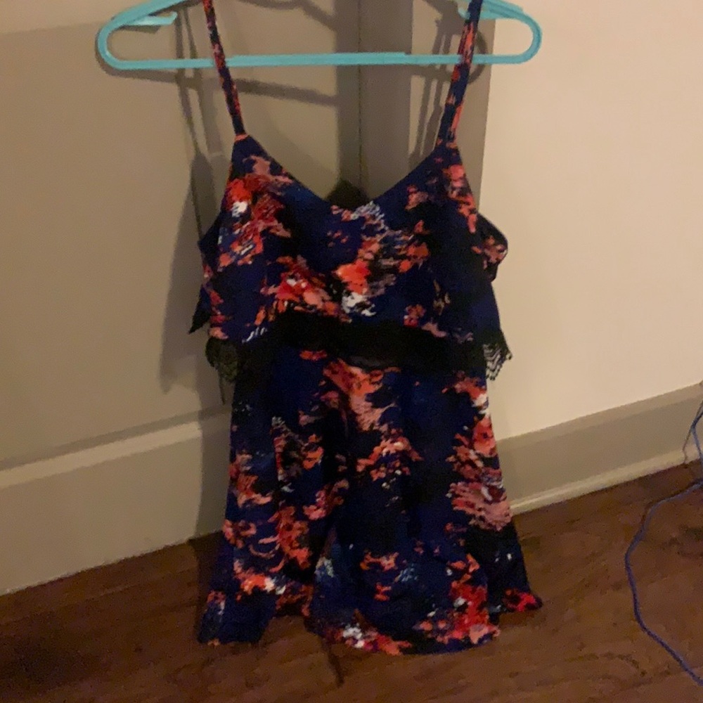 Floral Blue Dress